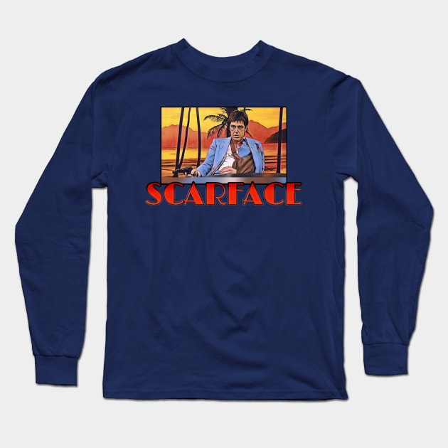 Scarface Long Sleeve T-Shirt by Jadielc